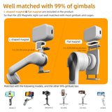 Selfie Ring Light OM Fill Light for DJI OSMO Mobile 6/OM 5/OM SE/OM4 SE/Insta360 Flow,Magnetic Fill Light Compatible with DJI Osmo and All Brands of Gimbal Stabilizer