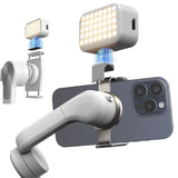 Selfie Ring Light OM Fill Light for DJI OSMO Mobile 6/OM 5/OM SE/OM4 SE/Insta360 Flow,Magnetic Fill Light Compatible with DJI Osmo and All Brands of Gimbal Stabilizer